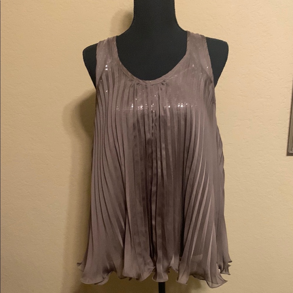 Elegant Pleated Sleeveless Top